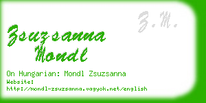 zsuzsanna mondl business card